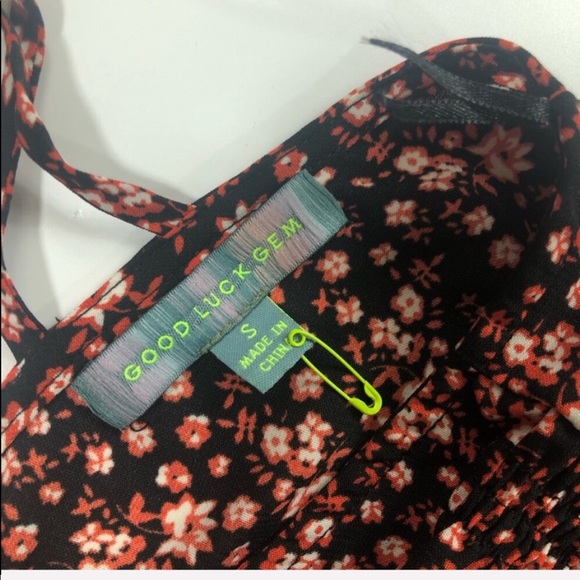 Good Luck Gem Smocked Waist Wide Leg Jumpsuit - Picture 5 of 11